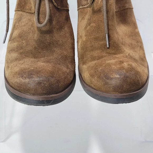 Kork-Ease Korks Roana Womens 8.5 Leather Chunky Heeled Ankle Boot Boho Bootie - Picture 4 of 11